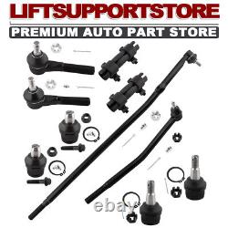10Pcs Front Suspension Tie Rods Ball Joints Center Link For Ford E-150 Econoline