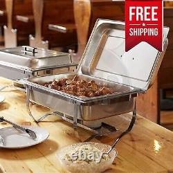 12 Pack 8qt Chafer Chafing Dish Sets Food Warmer Serving, Buffet & Catering NEW