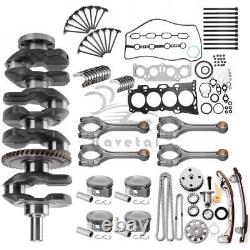 2AZ-FE 2.4L Engine Rebuild Overhaul Kit Crankshaft Rods Timing For Toyota Camry