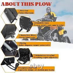 45 All-Terrain Snow Plow Blade UTV ATV Adjustable Kit Sportsman Arctic Cat RZR