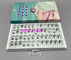 96PCS/2 Kit DENTAL Stainless Steel Crowns Permanent Molar Adult Crown All Sizes
