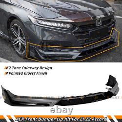 ACR Front Bumper Lip Splitter Kit For 2021-22 Honda Accord Modern Steel Metallic