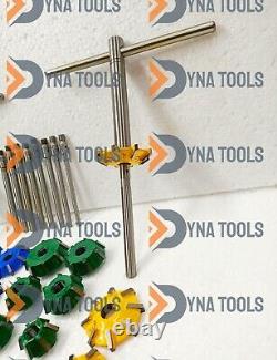 ALL IN ONE VALVE SEAT RESTORATION KIT CARBIDE TIPPED CUTTER HEADS 40x TOOLS