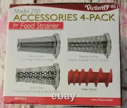 All 3 NIBVictorio Food & Canning Strainer withElectric Motor & 4Pc Acc Kit