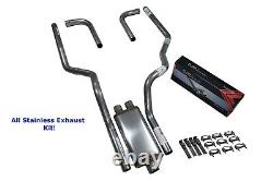 All-Stainless Dual Exhaust Kit Dodge Ram 1500 94-03 Flow II Side Exit