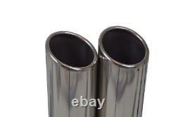 All Stainless Steel Dual Exhaust Kit Chevy GMC 2.5 Y Pipe Rolled
