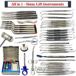 All in 1 Sinus Lift Instruments Elevators Chisels Dental Implant Surgery Graft