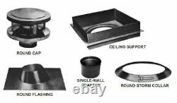 American Metal Round All Fuel 6 Chimney Stove Pipe Installation Kit 6HS-RKS
