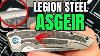 Awesome Premium Edc Knife With Room For Improvement Legion Steel Asgeir Prototype Unboxing