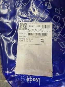 Brand New Acerbis Yamaha Yz125/yz25 2021-2022 All Black Plastics Kit 0024929.090