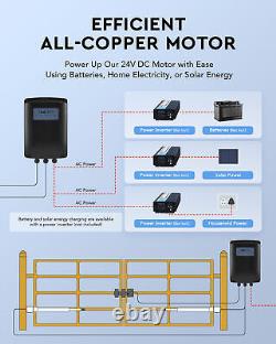 CO-Z Dual Swing Gate Opener 1300lb Automatic Door Opener with Infrared Sensors