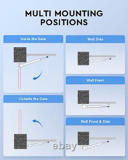 CO-Z Dual Swing Gate Opener 1300lb Automatic Door Opener with Infrared Sensors
