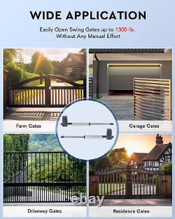 CO-Z Dual Swing Gate Opener 1300lb Automatic Door Opener with Infrared Sensors