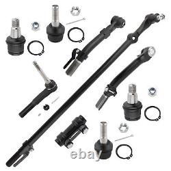 Fits Ford F-250 F-350 Super Duty 4x4 9 Pieces Ball Joints Tie Rods Drag Link Kit