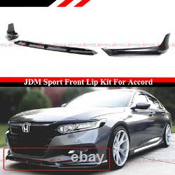 For 18-2020 Accord Modern Steel Metallic Yofer JDM Front Bumper Lip Splitter Kit