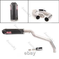 For Honda CBR600RR F5 2005-2023 Exhaust System Kit Mid Link Pipe Carbon Muffler