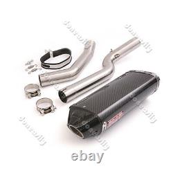 For Honda CBR600RR F5 2005-2023 Exhaust System Kit Mid Link Pipe Carbon Muffler