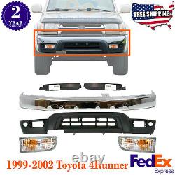 Front Chrome Bumper Replacement Kit For 1999-2002 Toyota 4Runner