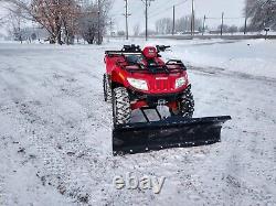 KYMCO MXU 50 inch Snow Plow Kit with a Snow Plow Mount