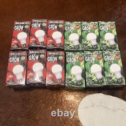 Miracle Grow Lot- Sockets And Bulbs- 12 Bulbs & 6 Sockets ALL BRAND NEW