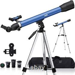 NEW? 234X 60MMx700MM STAINLESS STEEL ADJUSTABLE Telescope ALL-IN-1 KIT TRIPOD