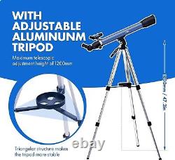 NEW? 234X 60MMx700MM STAINLESS STEEL ADJUSTABLE Telescope ALL-IN-1 KIT TRIPOD