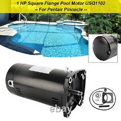 NEW USQ1102 1 HP Square Flange Pool Pump Motor and Seal Kit For Pentair Pinnacle