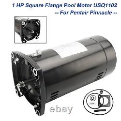 NEW USQ1102 1 HP Square Flange Pool Pump Motor and Seal Kit For Pentair Pinnacle
