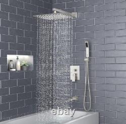 New SR Sun Rise Luxury 12'' All Metal Set Shower System Kit Modern MSPR 330$