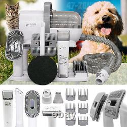 Pet Grooming Kit Professional Shedding Vacuum Clipper Trimmer Brush Tools 65dB