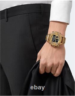 Philipp Plein Men's Wrist Watch PWFAA0621 The GOAT Gold Coloured, Digital, Alarm