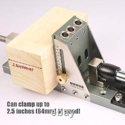 Professional Pocket Hole Jig Kit All Metal for Angled Holes Woodworking Joints