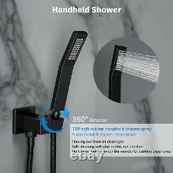 Shower Rain Shower Faucet System Kit All Stainless Steel Faucet Rain &Waterfall