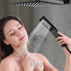 Shower Rain Shower Faucet System Kit All Stainless Steel Faucet Rain &Waterfall