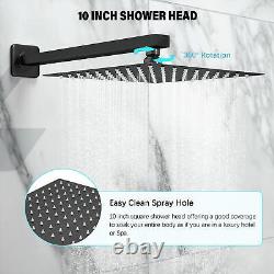 Shower Rain Shower Faucet System Kit All Stainless Steel Faucet Rain &Waterfall