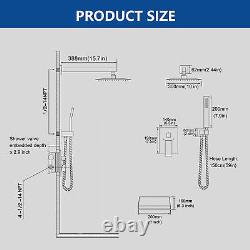 Shower Rain Shower Faucet System Kit All Stainless Steel Faucet Rain &Waterfall