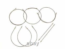 Stainless Steel Brake Line Kit. All Lines Cut To Length And Flared With Fittings