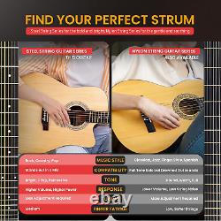 Steel String Acoustic Guitar Kit, 4/4 Full Size Cutaway All-Wood Guitarra Acusti