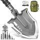 Survival Shovel Multitool 28 in 1 Luxury Kit, Tactical Camping Folding Shovel