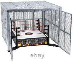 WWE STEEL CAGE and RING THE CELL PLAYSET EXCLUSIVE PPV Hell in a Cell